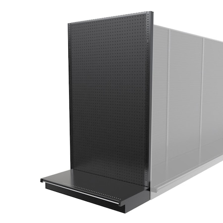 Lozier Gondola Shelving End Cap Black 48W 84H 22D P482S-EC